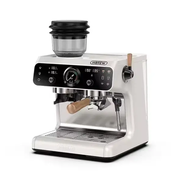 HiBREW H7B Geüpgraded Dual Boiler Barista Pro Espressomachine Ingebouwde Maalschijf Met 30 Maatinstellingen voor Café Ho