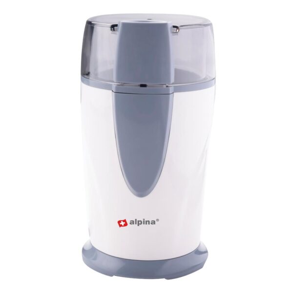 Alpina elektrische koffiemolen 150w wit/grijs