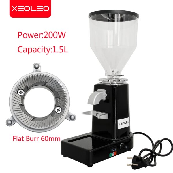 Xeoleo Elektrische Koffiemolen Commerciële En Thuiskoffieboon 60Mm Braam Automatische Molen