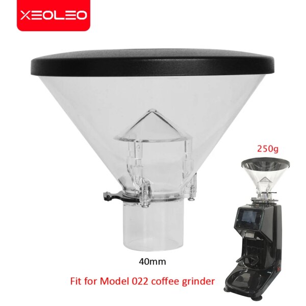 XEOLEO Koffiemolen onderdeel 250 g/40 mm Koffiemolen trechter Transparant voor 022